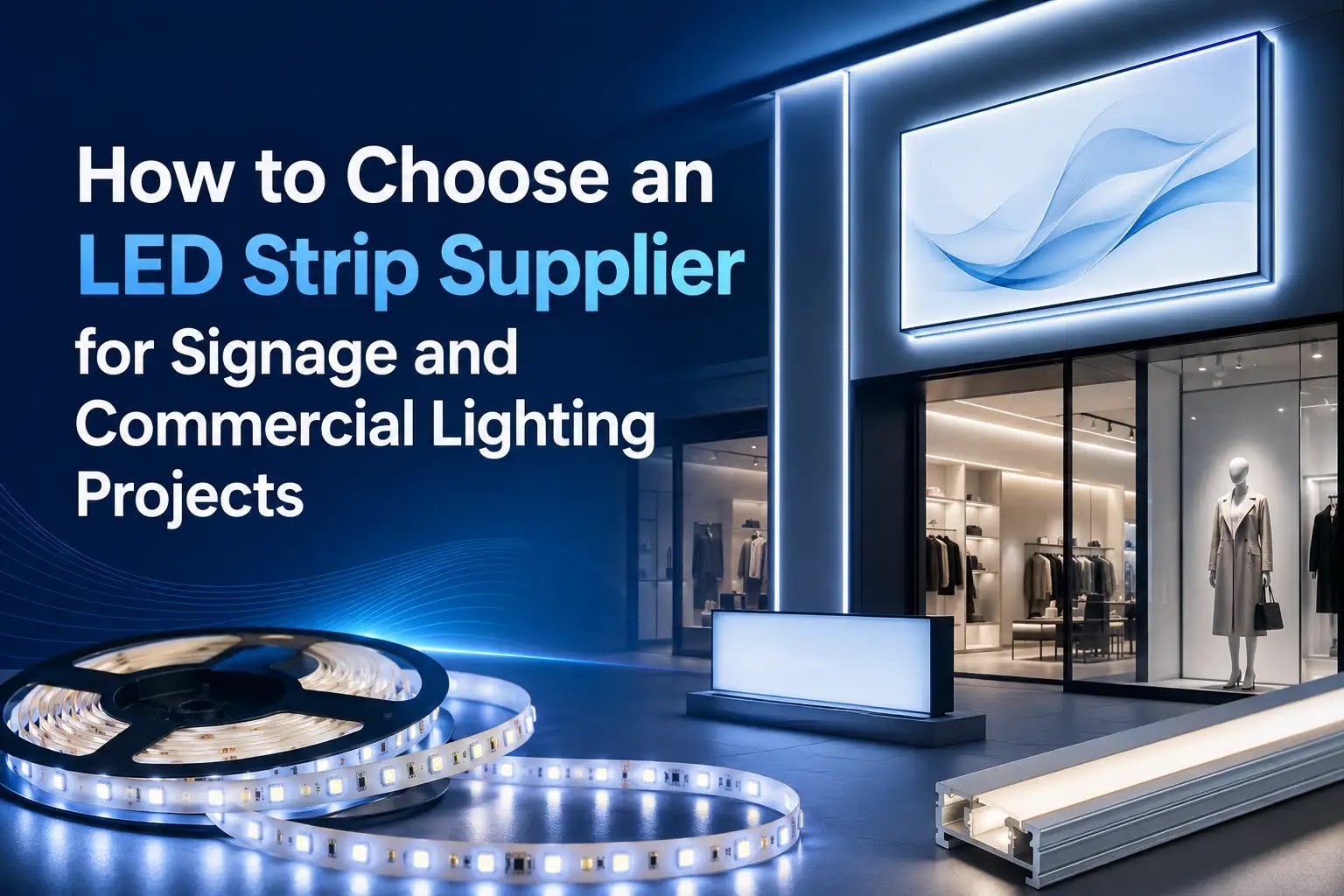 How to Choose an LED Strip Supplier for Signage and Commercial Lighting Projects How to Choose an LED Strip Supplier for Signage and Commercial Lighting Projects